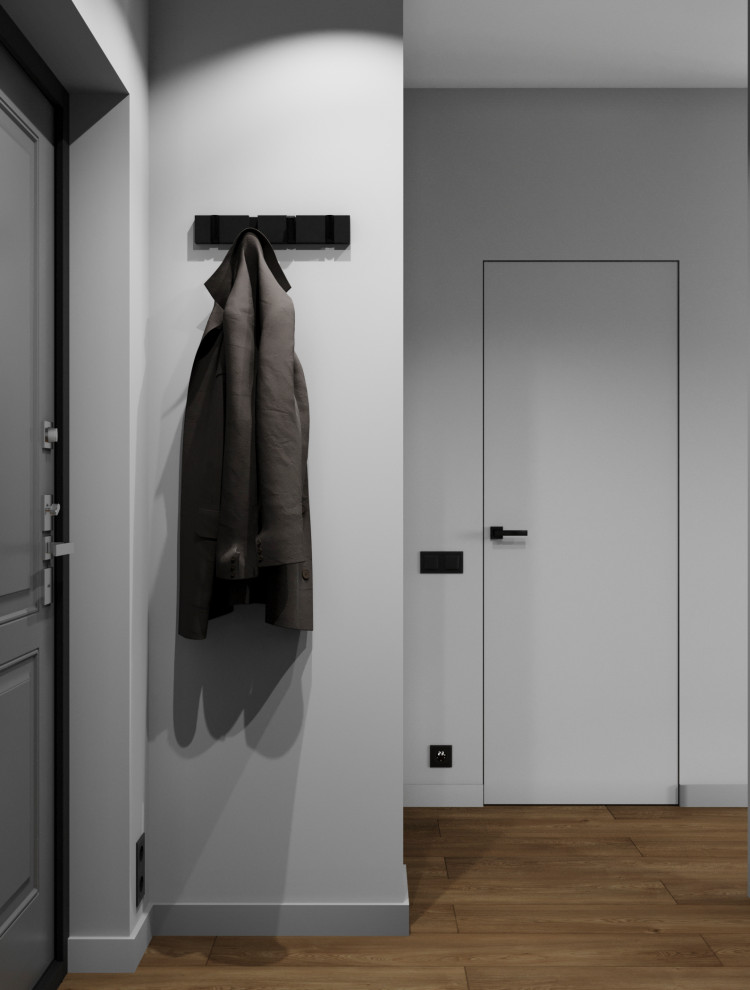 Студия в тёмных тонах для молодого человека