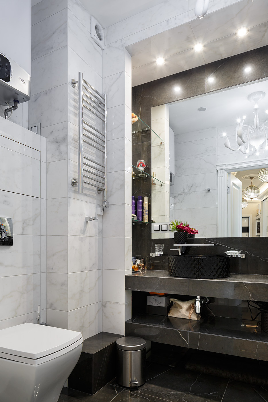 Реализованный проект 3хкомнатной квартиры в классическом стиле с элементами Ар Д