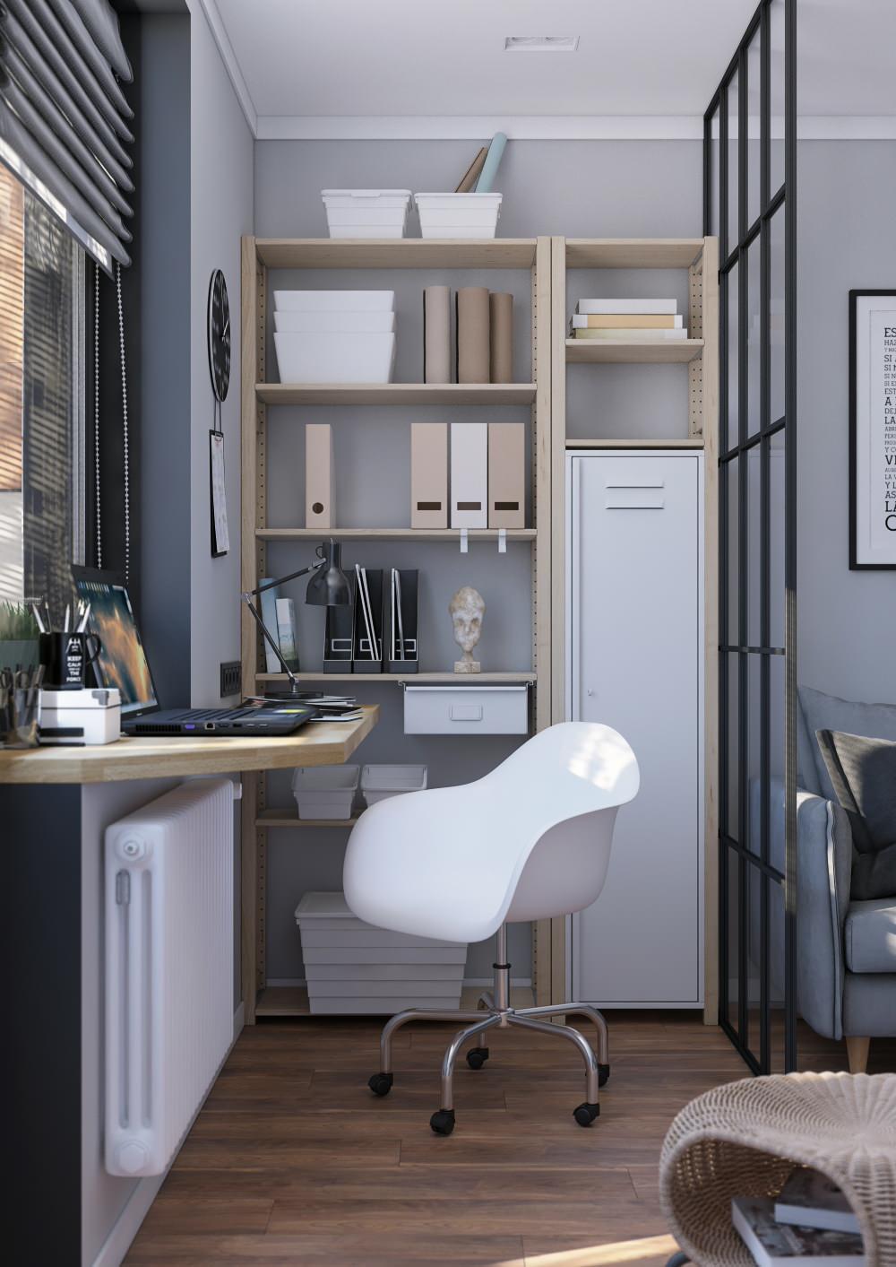 Двухкомнатная квартира в скандинавском стиле, Москва