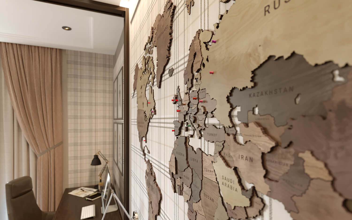 Дизайн интерьера жилого дома. Современная классика.