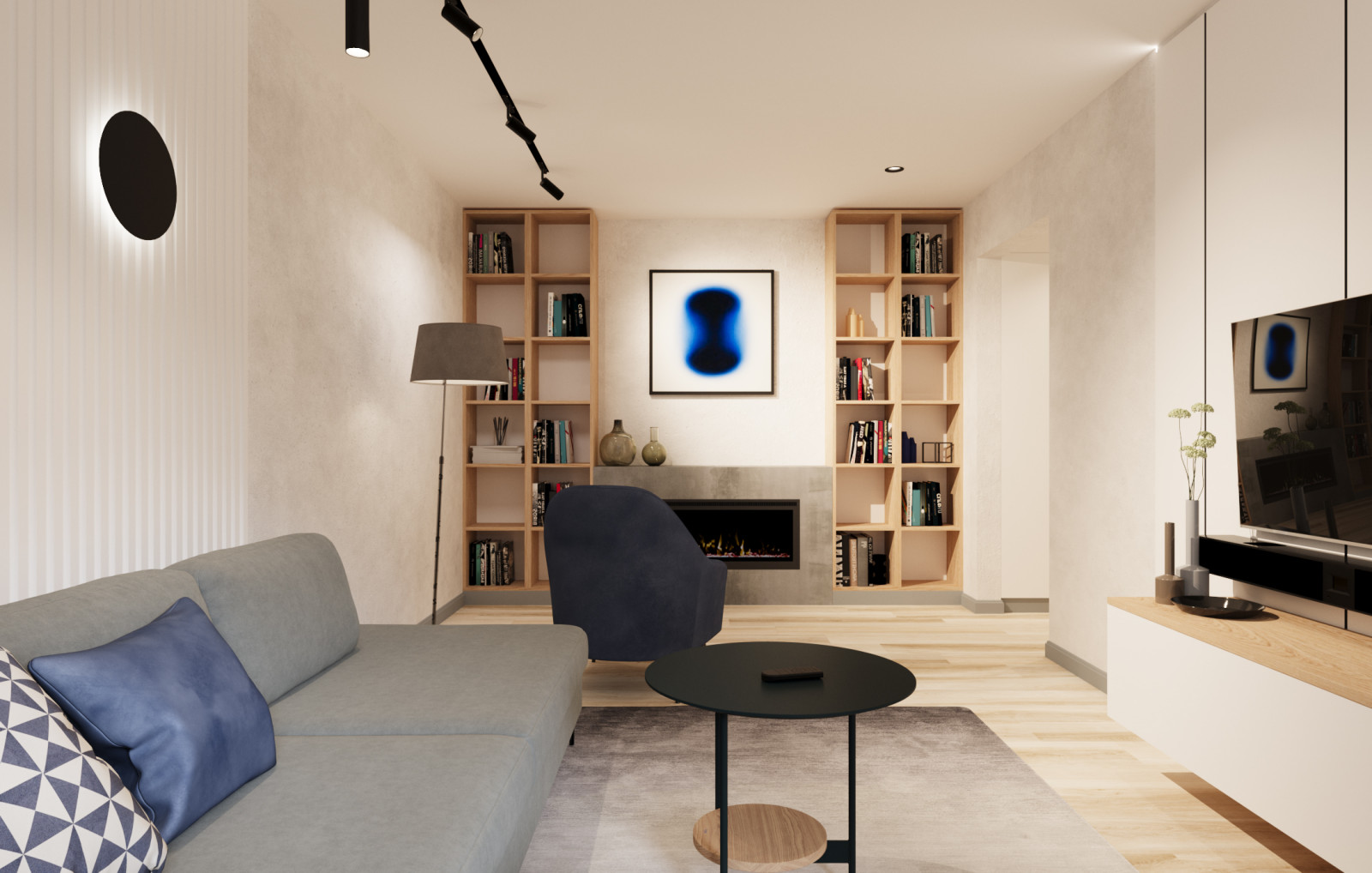 Обложка проекта: Двухкомнатная квартира с мужским характером