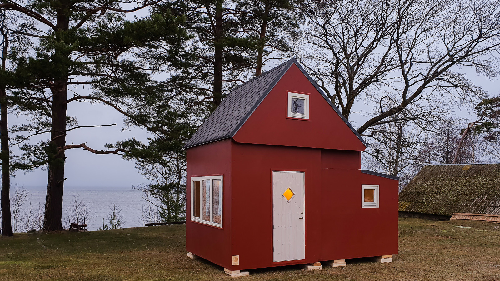 Baltic seashore cabins