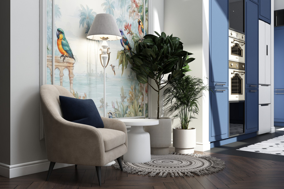 Обложка проекта: Кухня-гостиная в коттедже 2