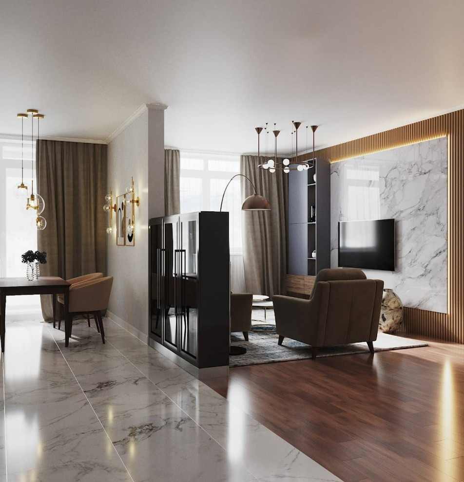 Обложка проекта: Квартира в стиле контемпорари