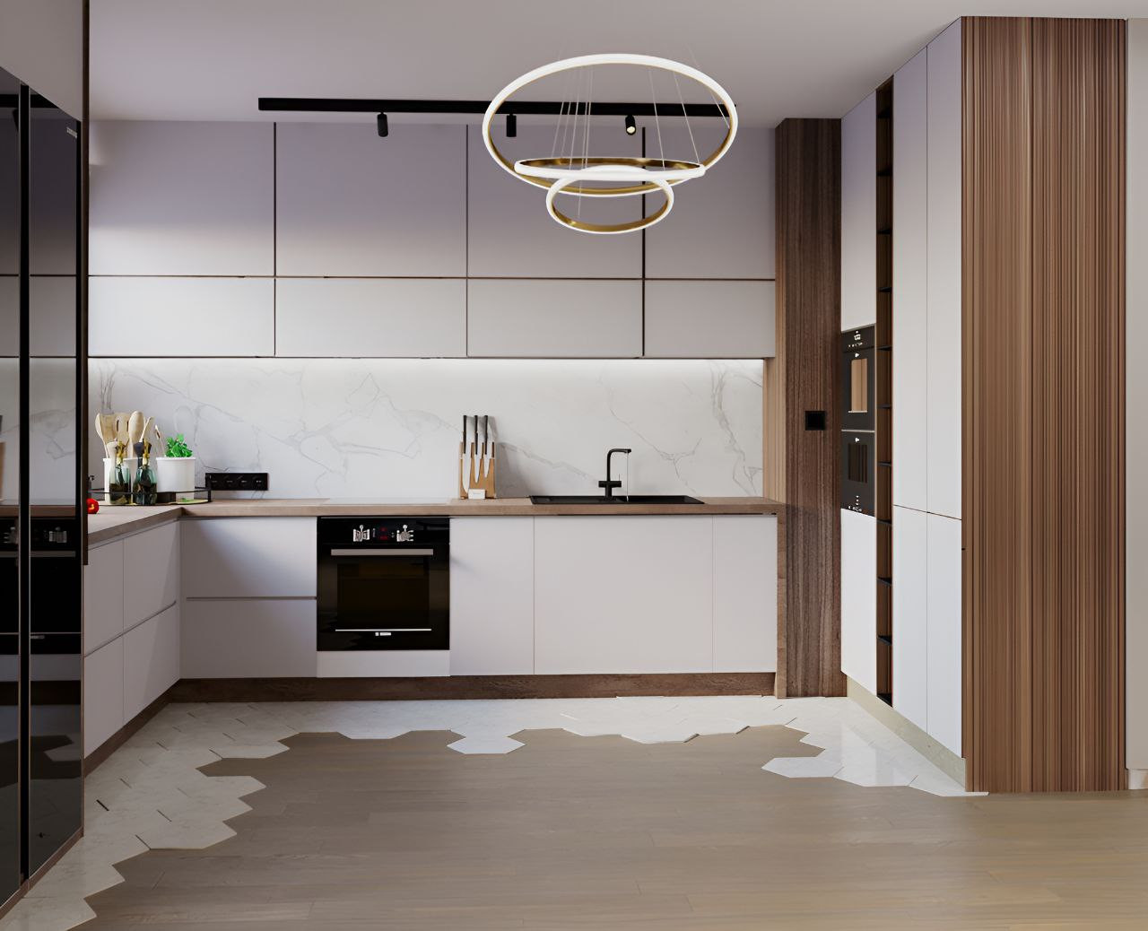 Квартира свободной планировки с двумя Эркерами