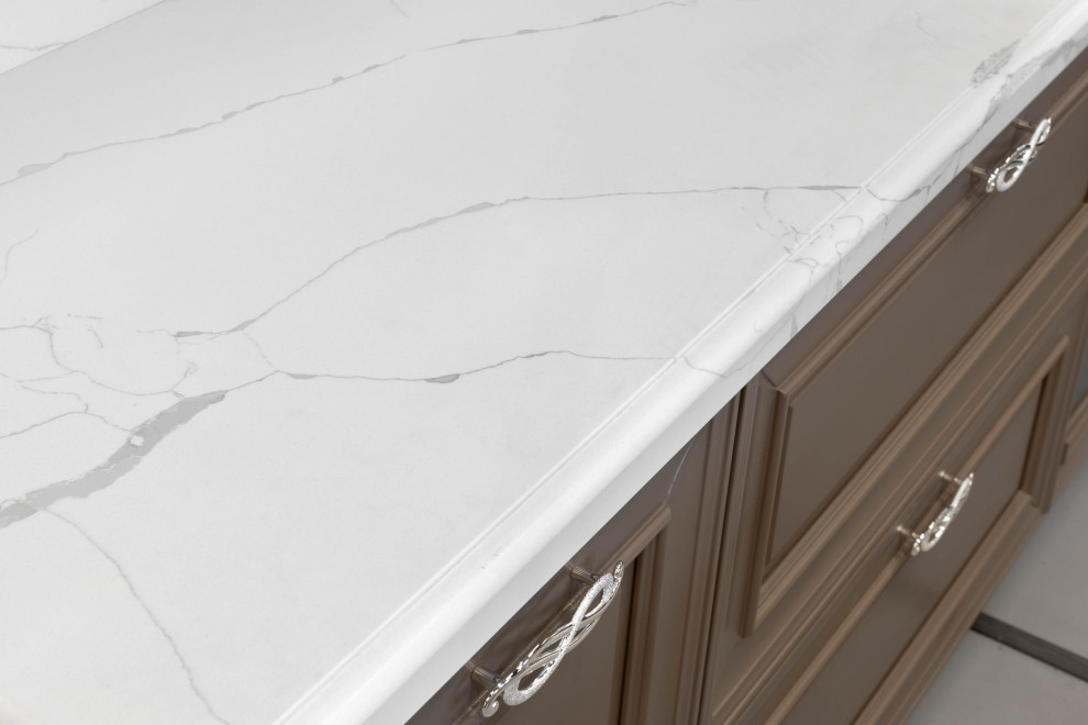 Кухня. Креатура-М. Technistone Crystal Calacatta Amnis