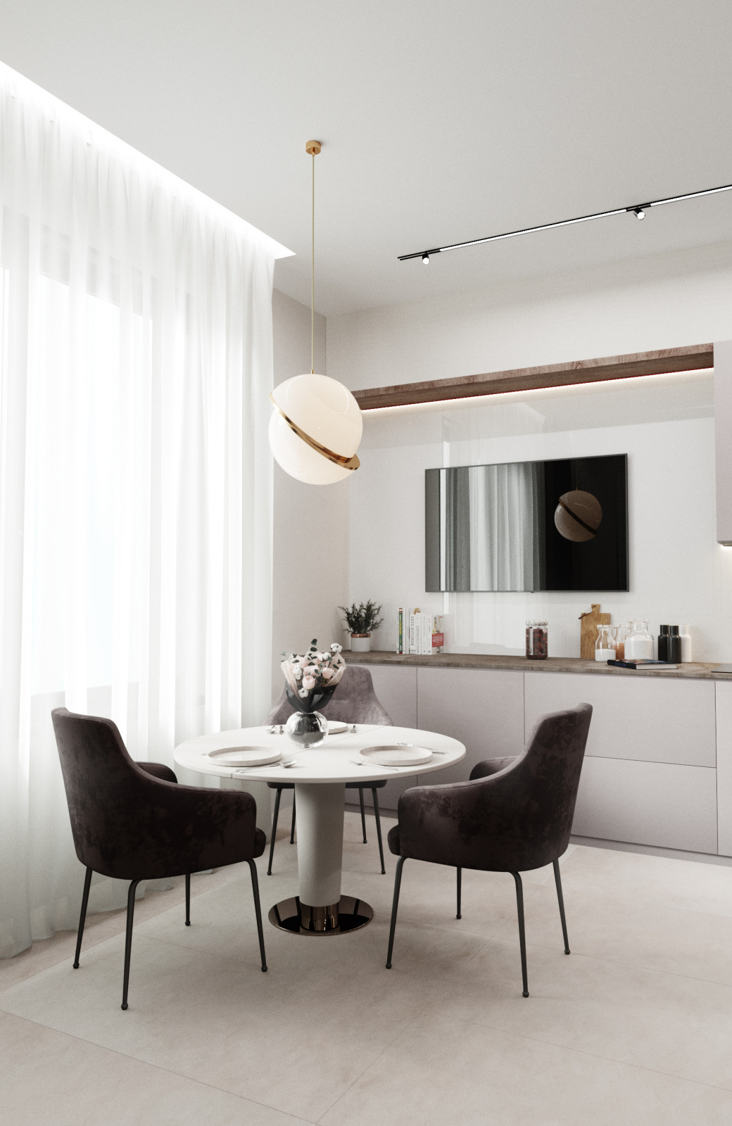 Светлая квартира для молодой девушки