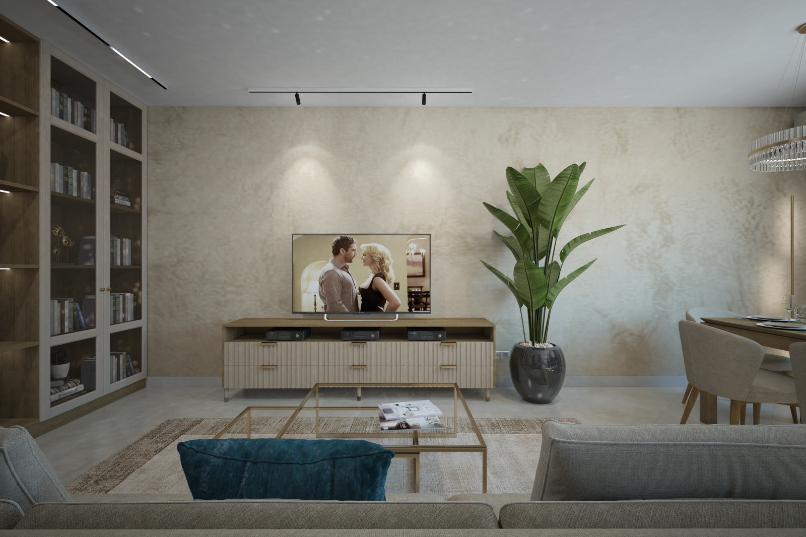 Квартира для молодоженов.Зал.