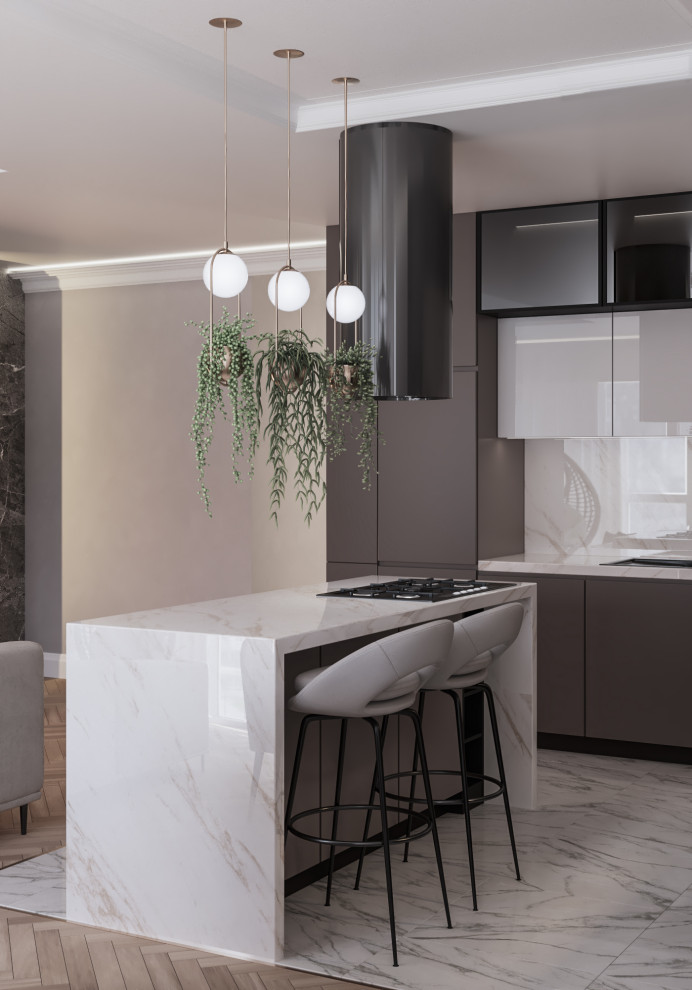 Проект кухни-гостиной г.Иркутск