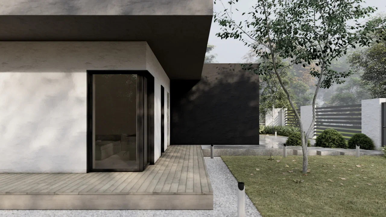 Дом с круговой террасой | 158 м²