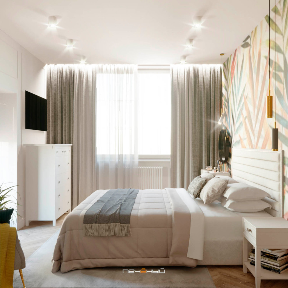 Современная трёшка с крутой гостиной и спальней