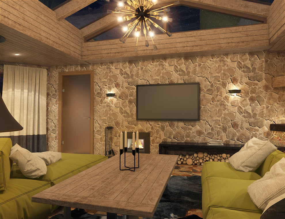 Баня со стеклянной крышей