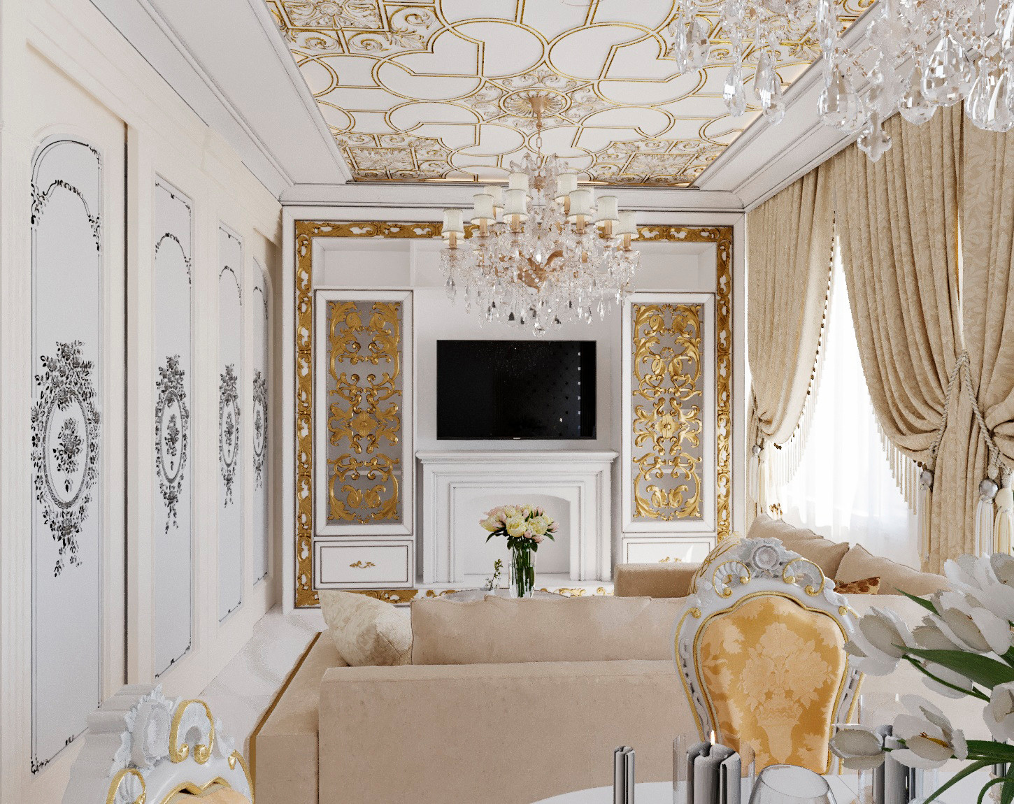 Ренессанс в квартире 100 м2