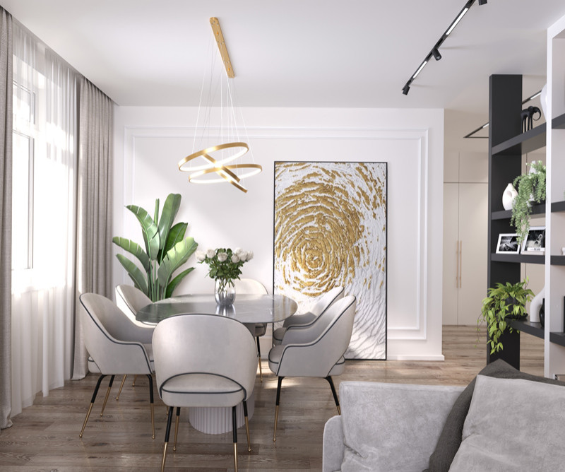 Дизайн-проект интерьеров квартиры площадью:94 м2