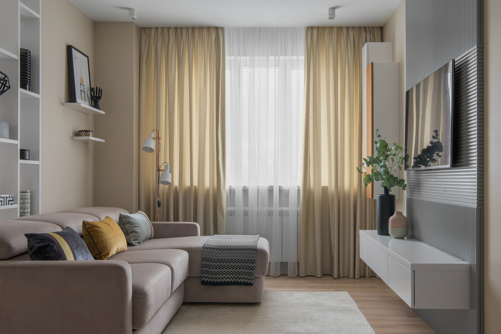 Пастель и геометрия - Квартира для семьи с двумя детьми