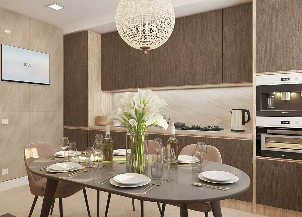 Дизайн-проект однокомнатной квартиры г. Тверь ул. Румянцево