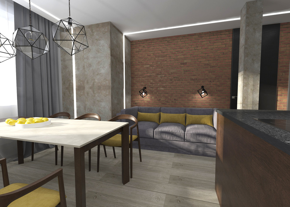 Кухня-гостиная для молодой девушки