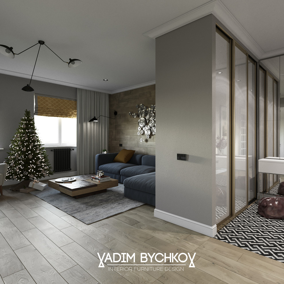 Дизайн-проект двухкомнатной квартиры в ЖК Sun House