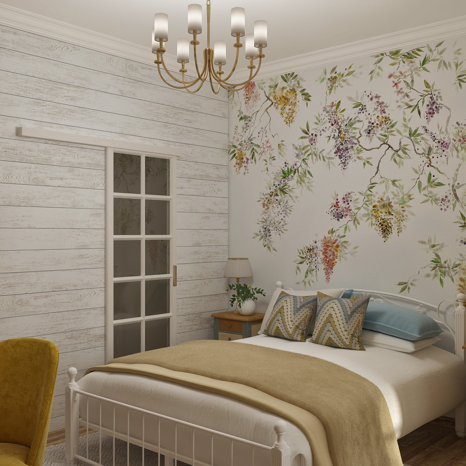 Яркий проект с мебелью и освещением ИКЕА