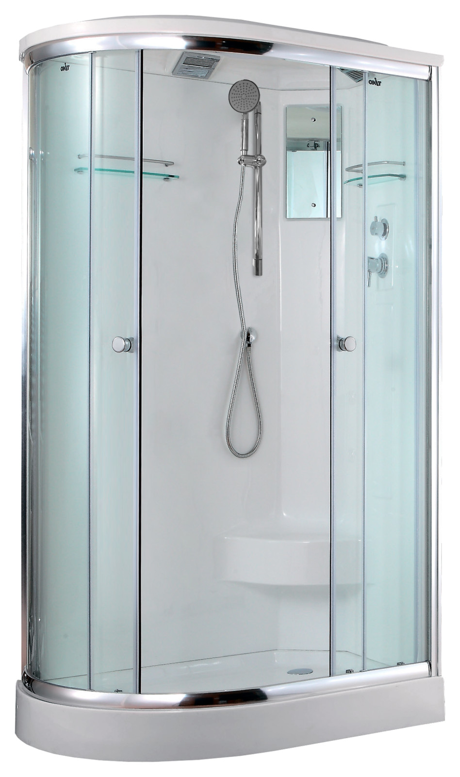 Душевая кабина TIMO коллекция LUX в интерьере ванной комнаты