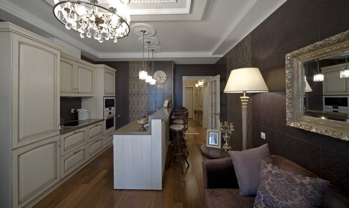 Кухня, совмещенная с залом