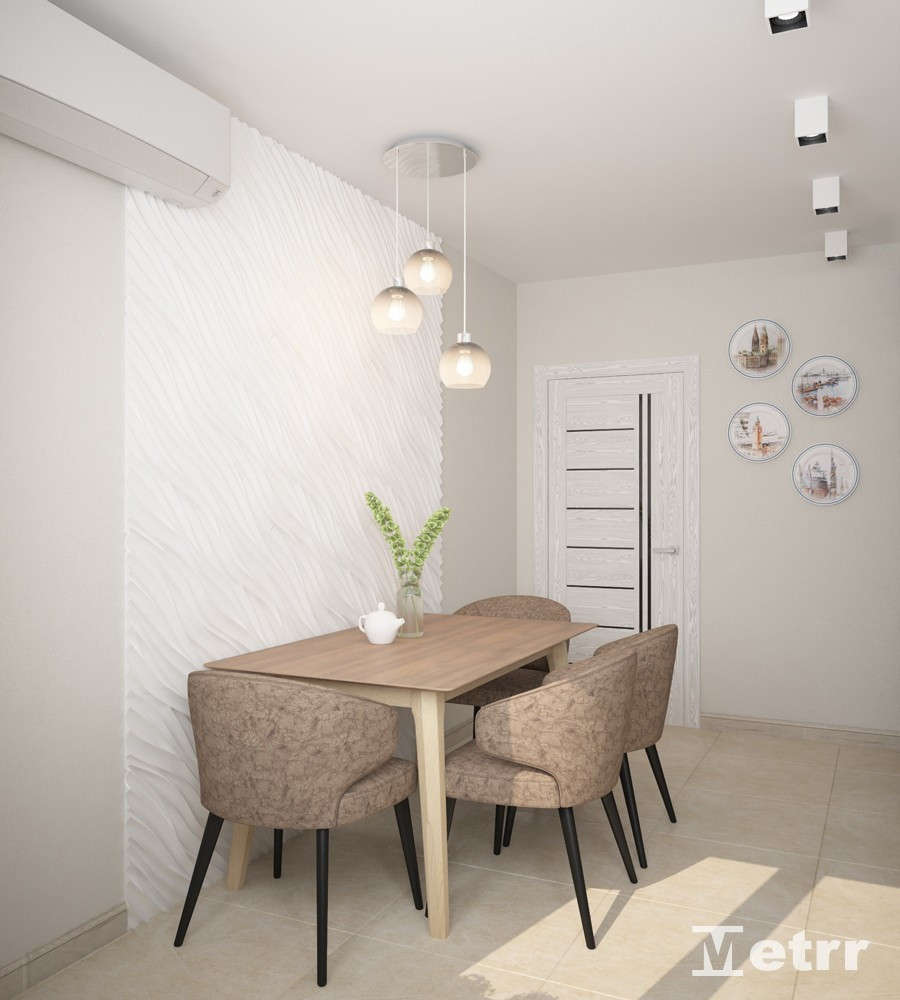 Дизайн - проект двухкомнатной квартиры S=70m2 на Арцыбушевской