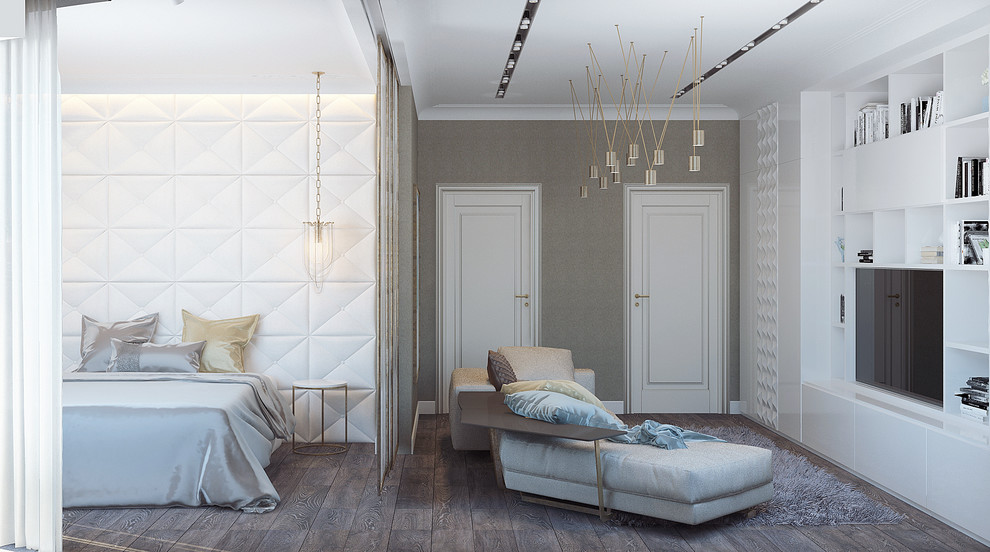 Приватная зона в частном интерьере 34,1 м2