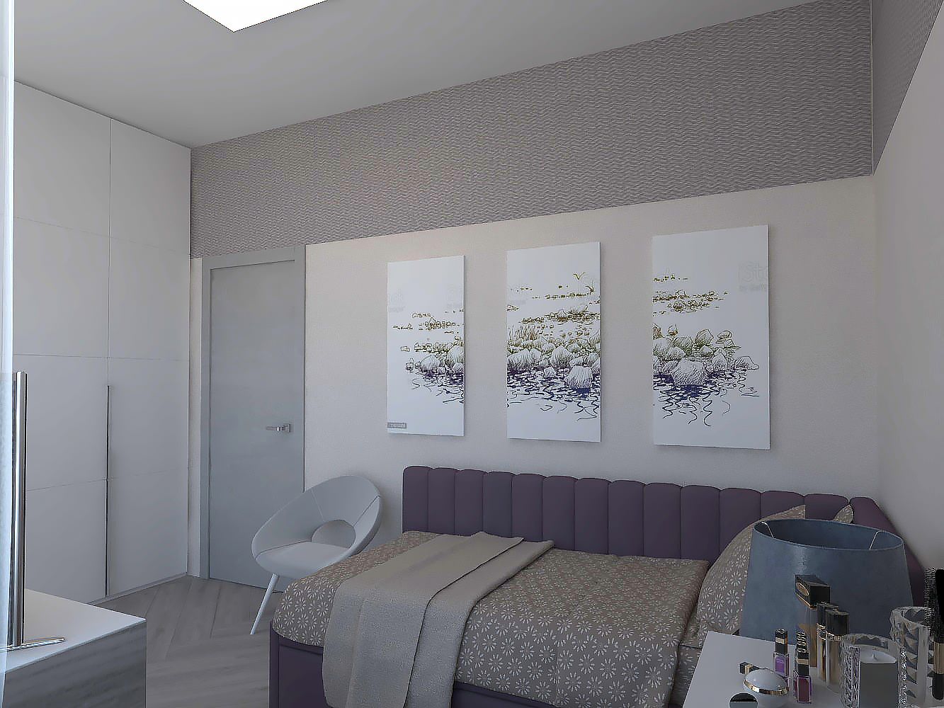 спокойный дизайн таунхауса