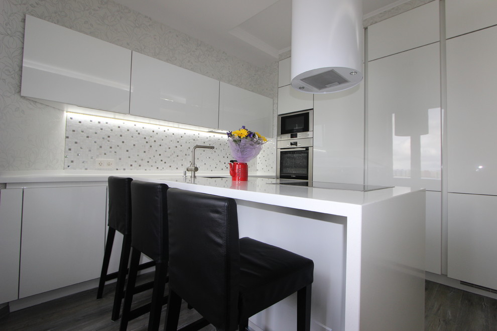 Кухня для студии, "Белый лотос"