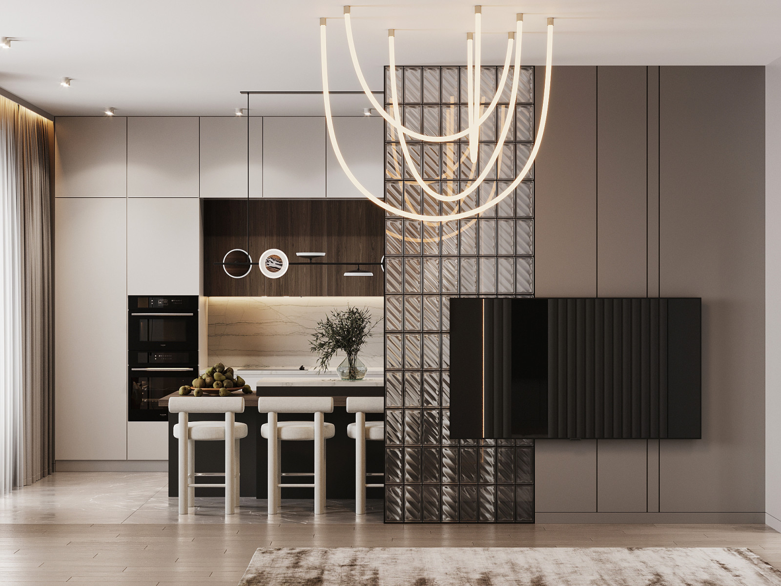 ЖК "Шуваловский" современный интерьер 216 кв.м