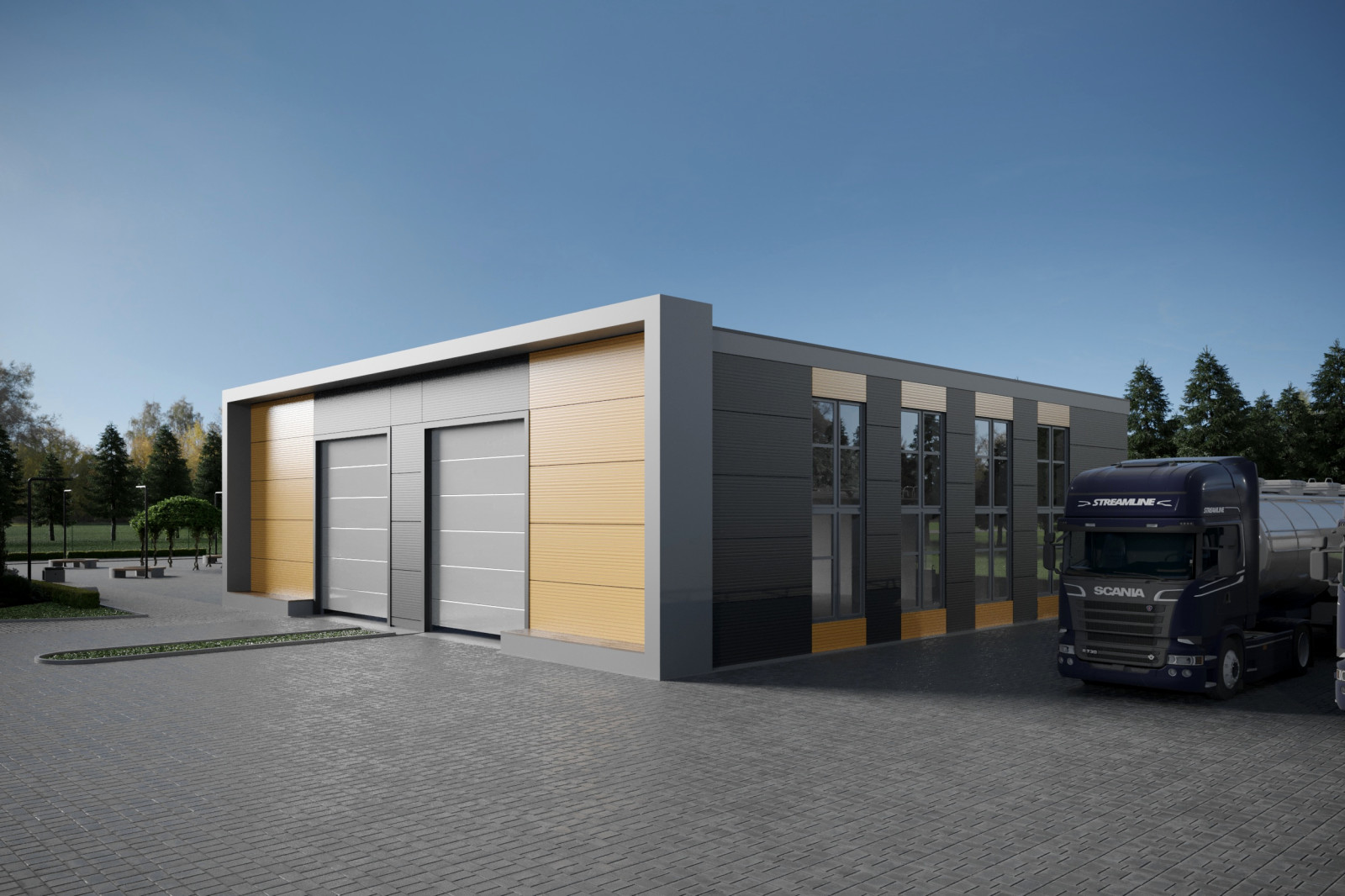 3d визуализация экстерьера зданий