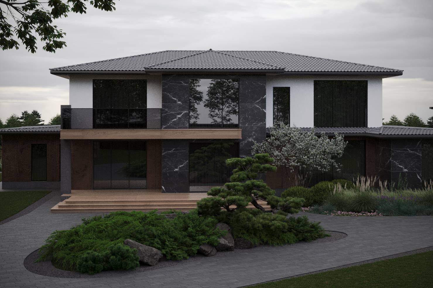 Сад на высоком берегу