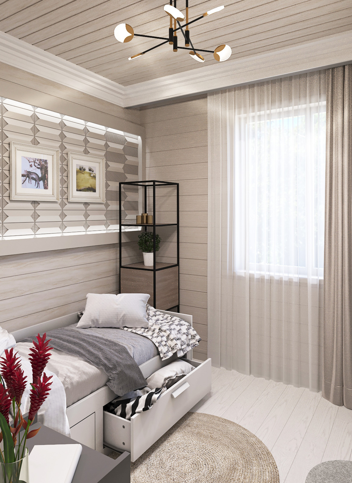 Спальня в загородном доме