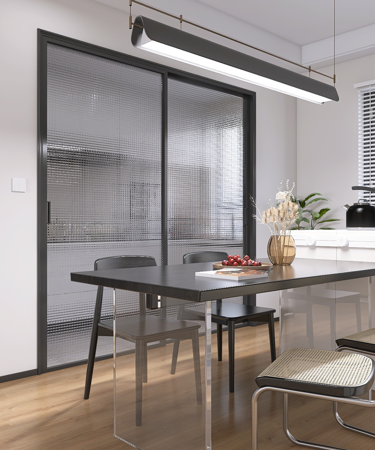 Современная кухня-гостиная 58 м²