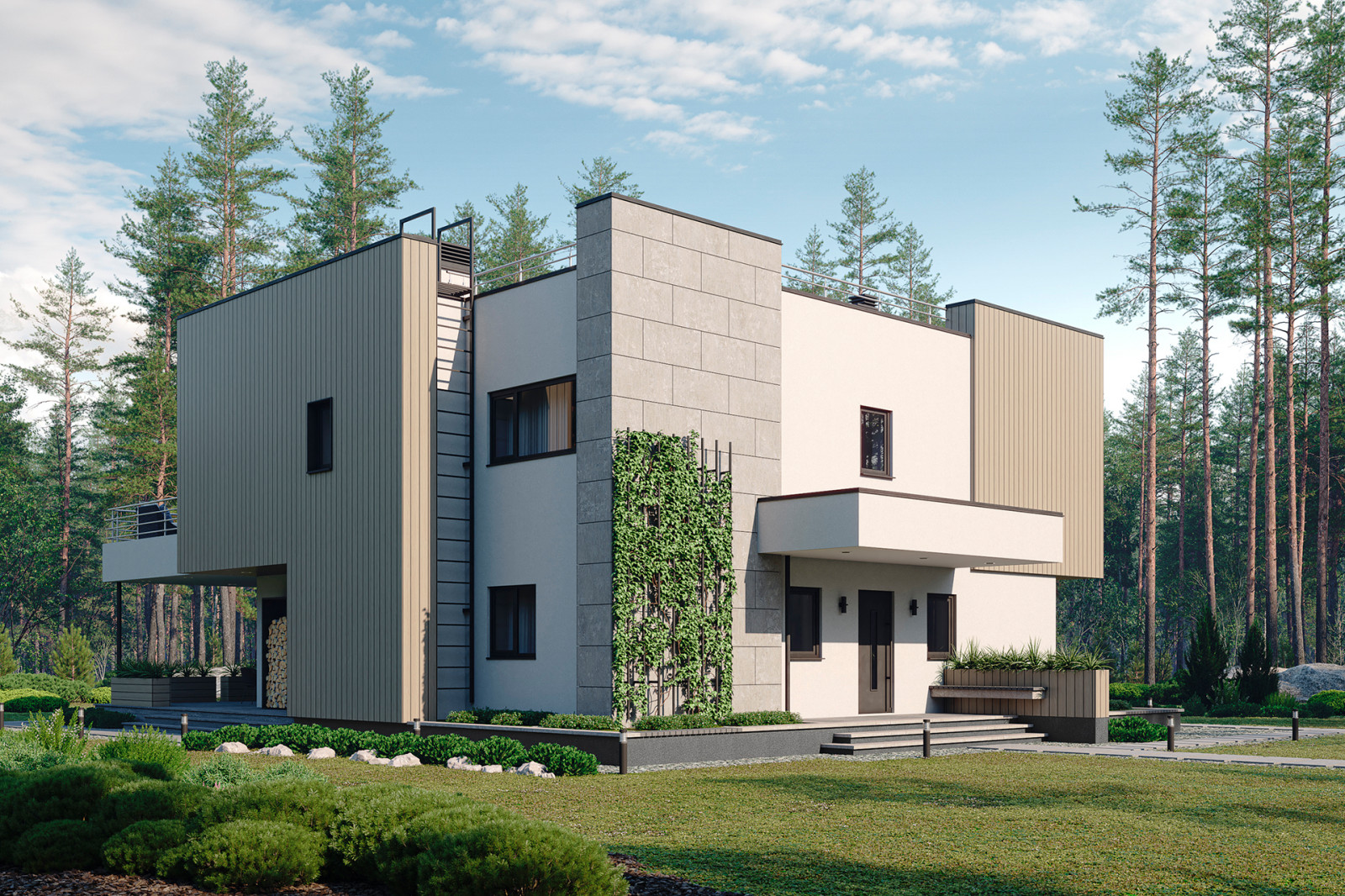 Дом в современном стиле AV339