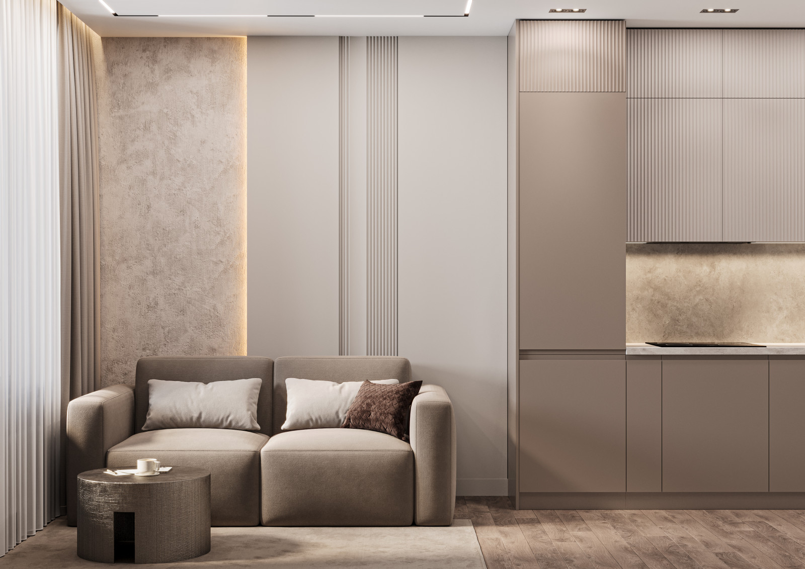 Дизайн проект интерьера  level Нагатинский