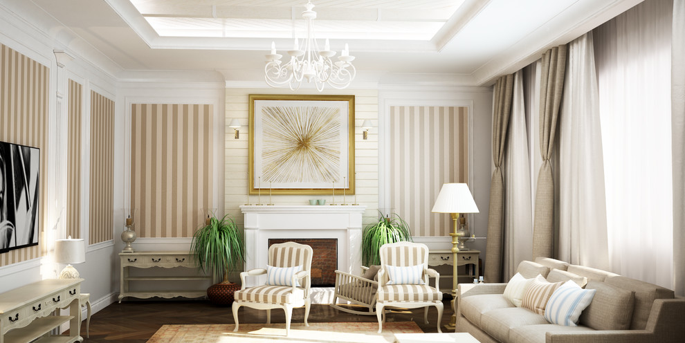 Обложка проекта: Гостиная в классическом стиле