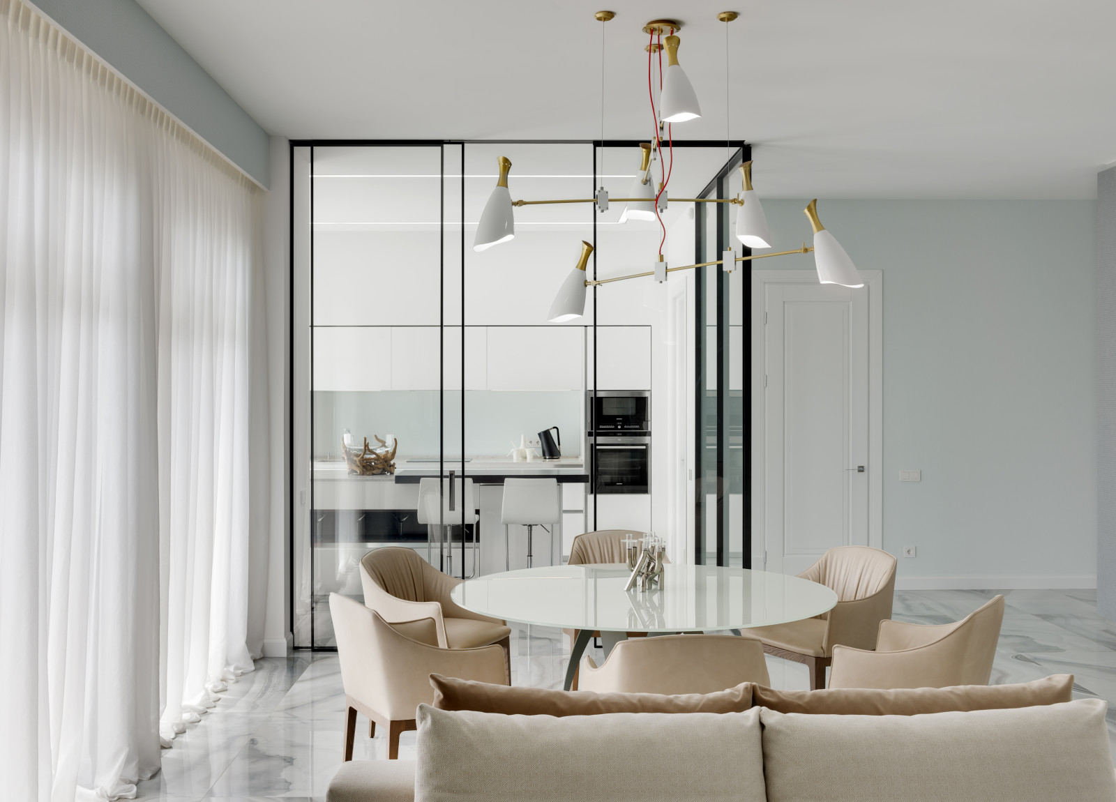 Гостиная - Энергия гармонии. Квартира для молодой пары.