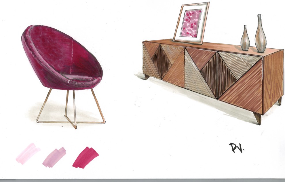 Обложка проекта: Интерьерные скетчи