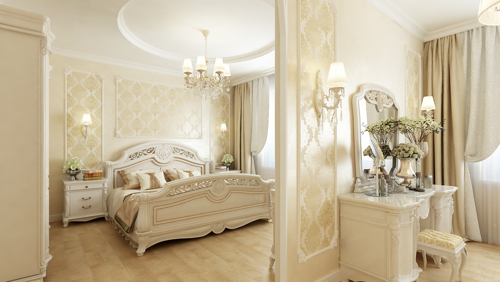 Классический интерьер трехкомнатной квартиры ж/к Серебряный бор г. Кемерово