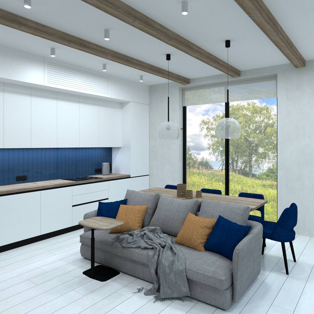 Комната отдыха в банном комплексе загородного дома