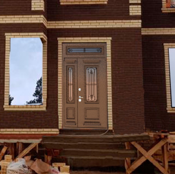 Входная группа с терморазрывом в коттедж