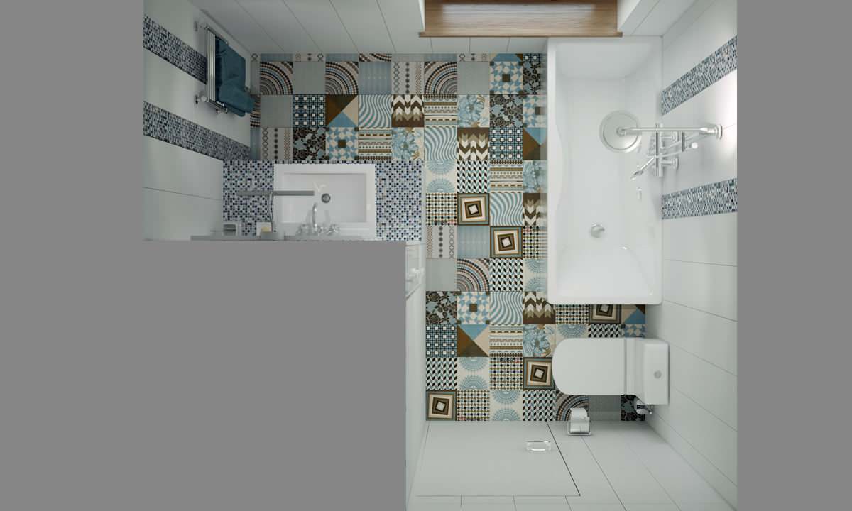 Небольшой загородный дом 2 этаж Ванная комната