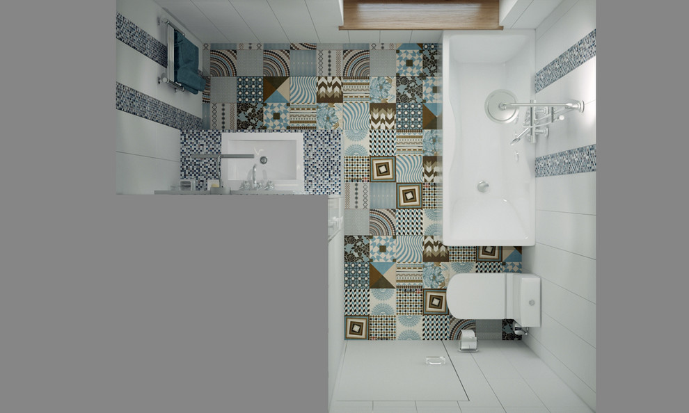 Небольшой загородный дом 2 этаж Ванная комната