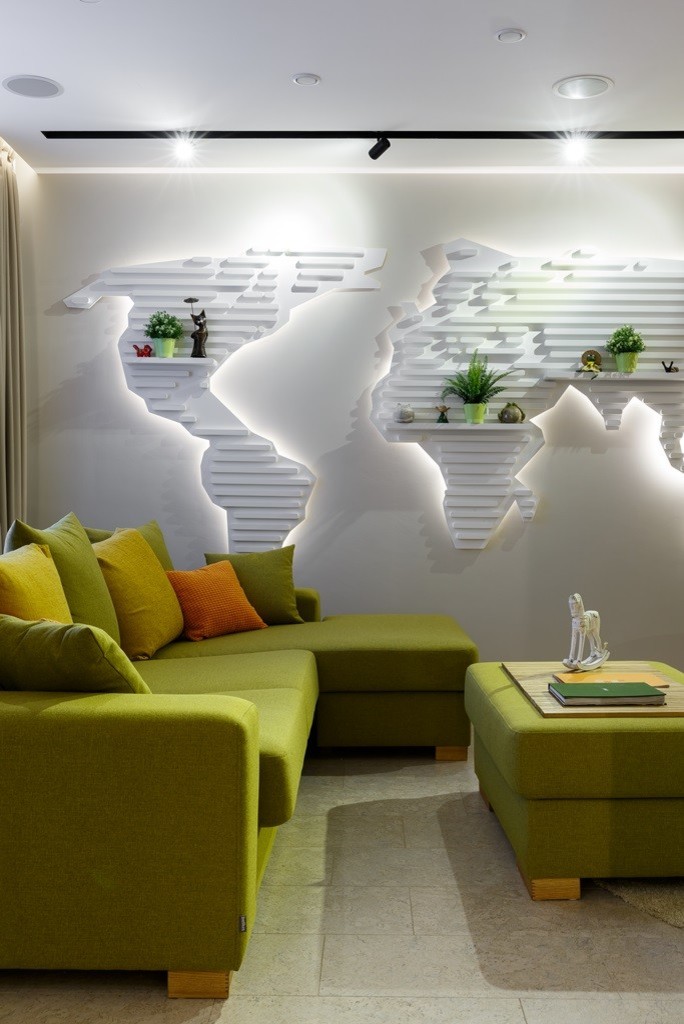 Яркое решение для минималистичного интерьера