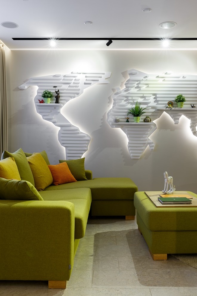 Яркое решение для минималистичного интерьера