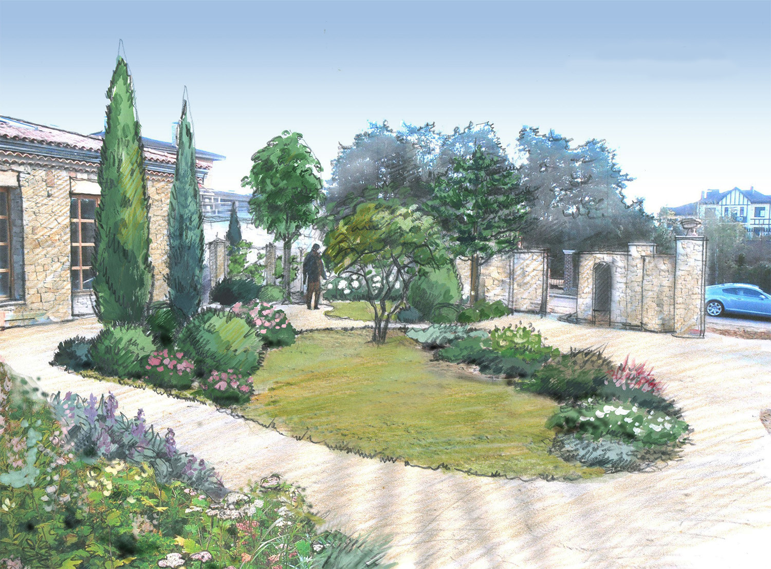 Итальянский сад в КП Европа 2013 г