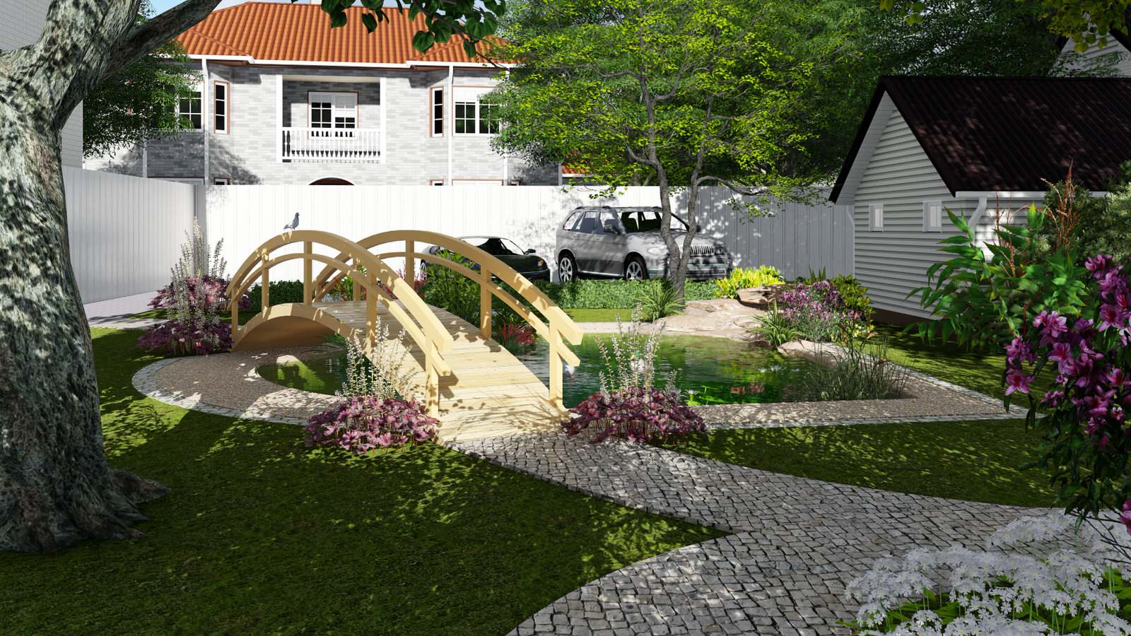 Пруд в частном доме, Ремизовка, Алматы