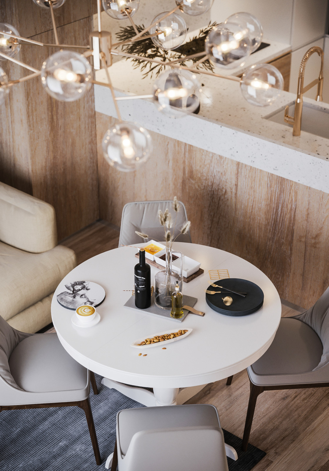 Apartamento de tres pisos