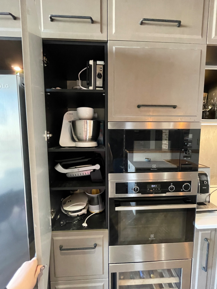 Кухня с барной стойкой в стиле Лофт